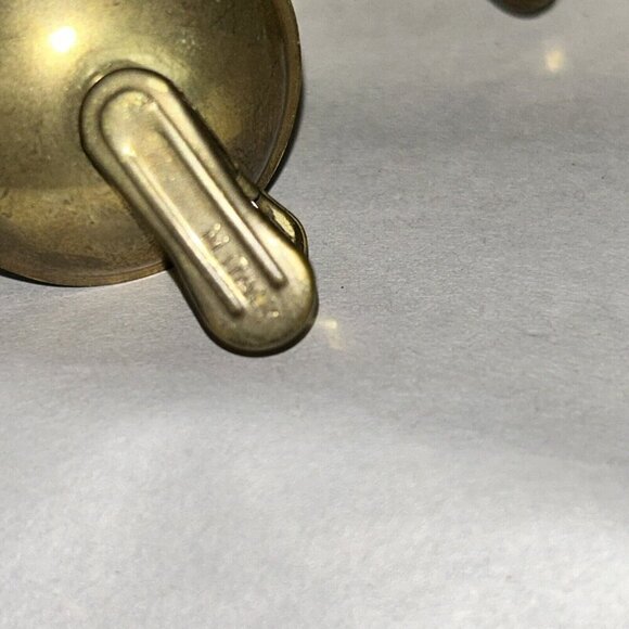 Set - 4 Hand Blown Glass Christmas Tree Candle Ornaments Gold Swirl Clipon Italy - Picture 4 of 9